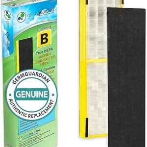 GermGuardian Filter B HEPA Pure Genuine Air Purifier Replacement Filter, Removes 99.97% of Pollutants for AC4825, AC4300, AC4900, AC4825DLX,...