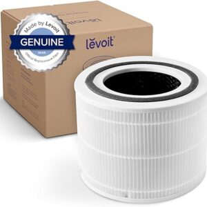 LEVOIT Core 300 Air Purifier Replacement Filter, 3-In-1 Filter, Efficiency Activated Carbon, Core300-RF, 1 Pack, White