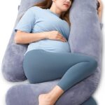 Momcozy Pregnancy Pillows for Sleeping, U Shaped Full Body Maternity Pillow with Removable Cover - Support for Back, Legs, Belly, HIPS for Pregnant...