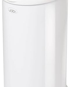 Ubbi Steel Diaper Pail, Odor Locking, No Special Bag Required, Award-Winning, Registry Must-Have, White